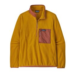 NWT Patagonia Men’s Microdini 1/2 Zip Pullover Fleece - Cosmic Gold - Size XL