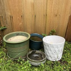Ceramic And Stone Flowers Pots