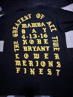 Medium Kobe Bryant "I Feel Like Kobe" black t-shirt with yellow text reading 'I FEEL LIKE KOBE' #basketball #mamba