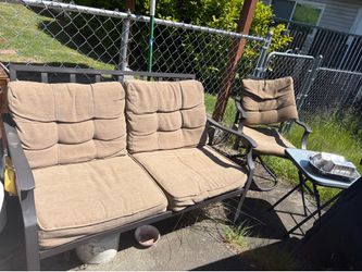 Bench and chair
