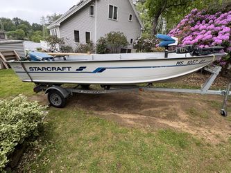 1995 StarCraft Star Craft Skiff Fishing Boat 4 Four Stroke