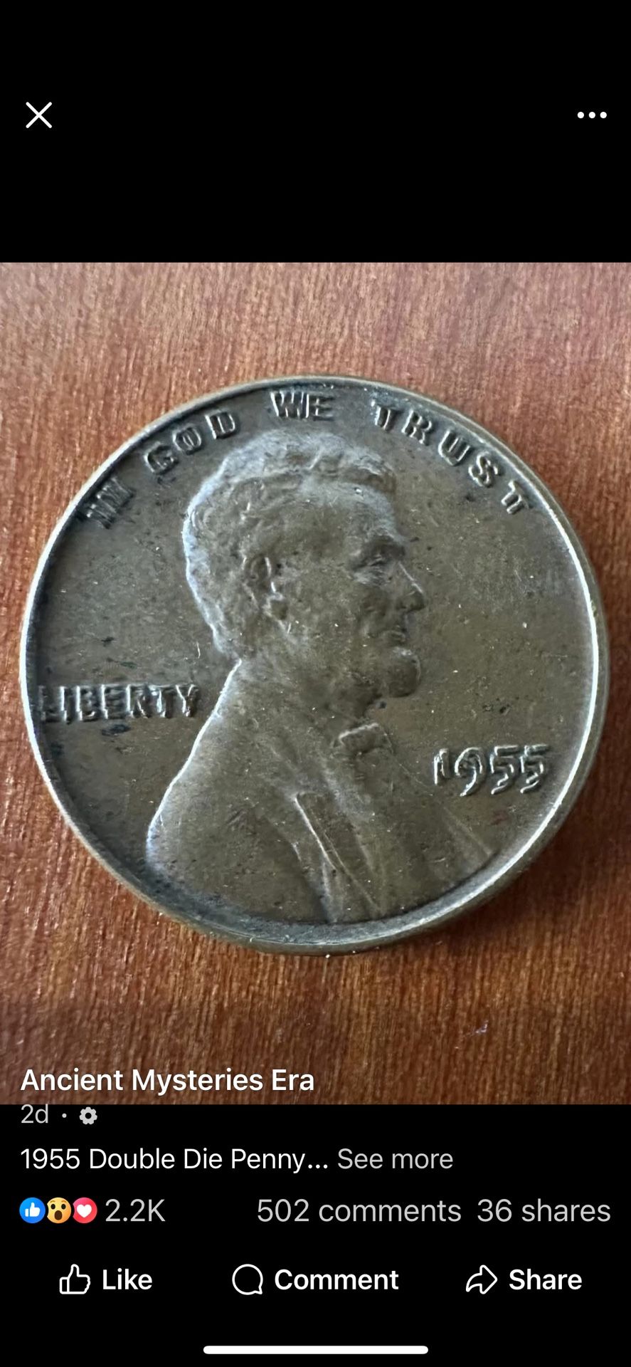 1955 Error Coin Belonged To My Father Looking To Sell It For $500