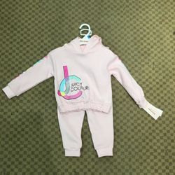 NWT Juicy couture 2 pcs outfit set size 12m 18m 24m