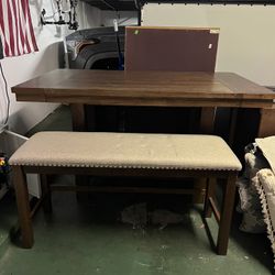 Ashley Morriville Counter Height Dinning Table with Bench