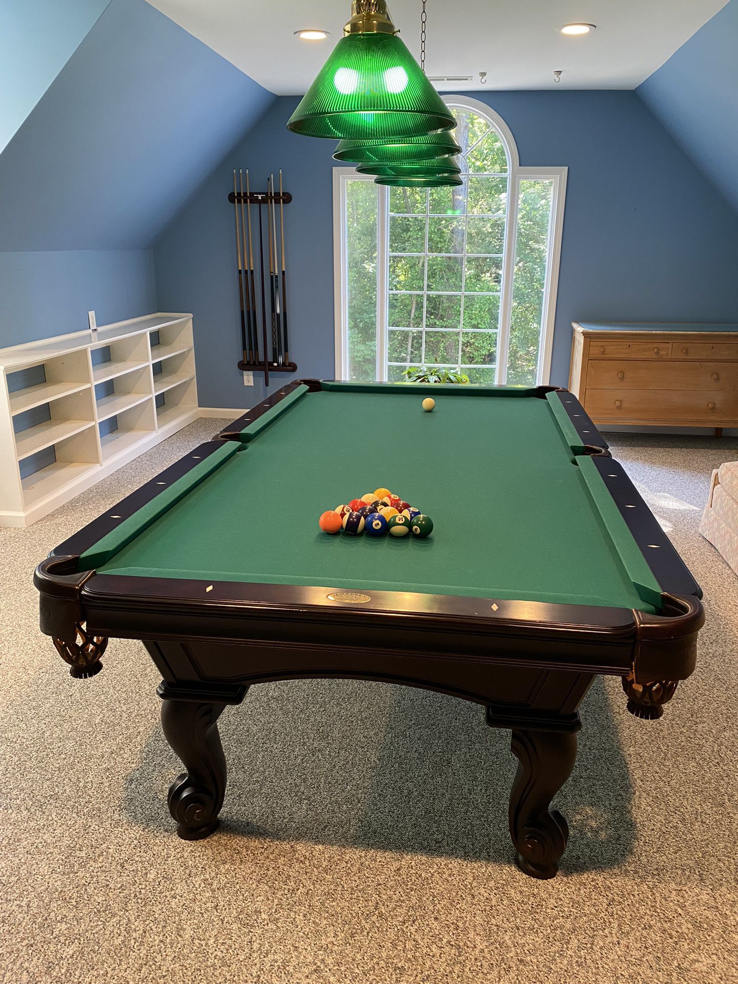 Pool Table and Billiard Chairs
