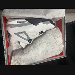 Jordan 4 White Cement