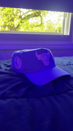 Bulls pink and blue hat
