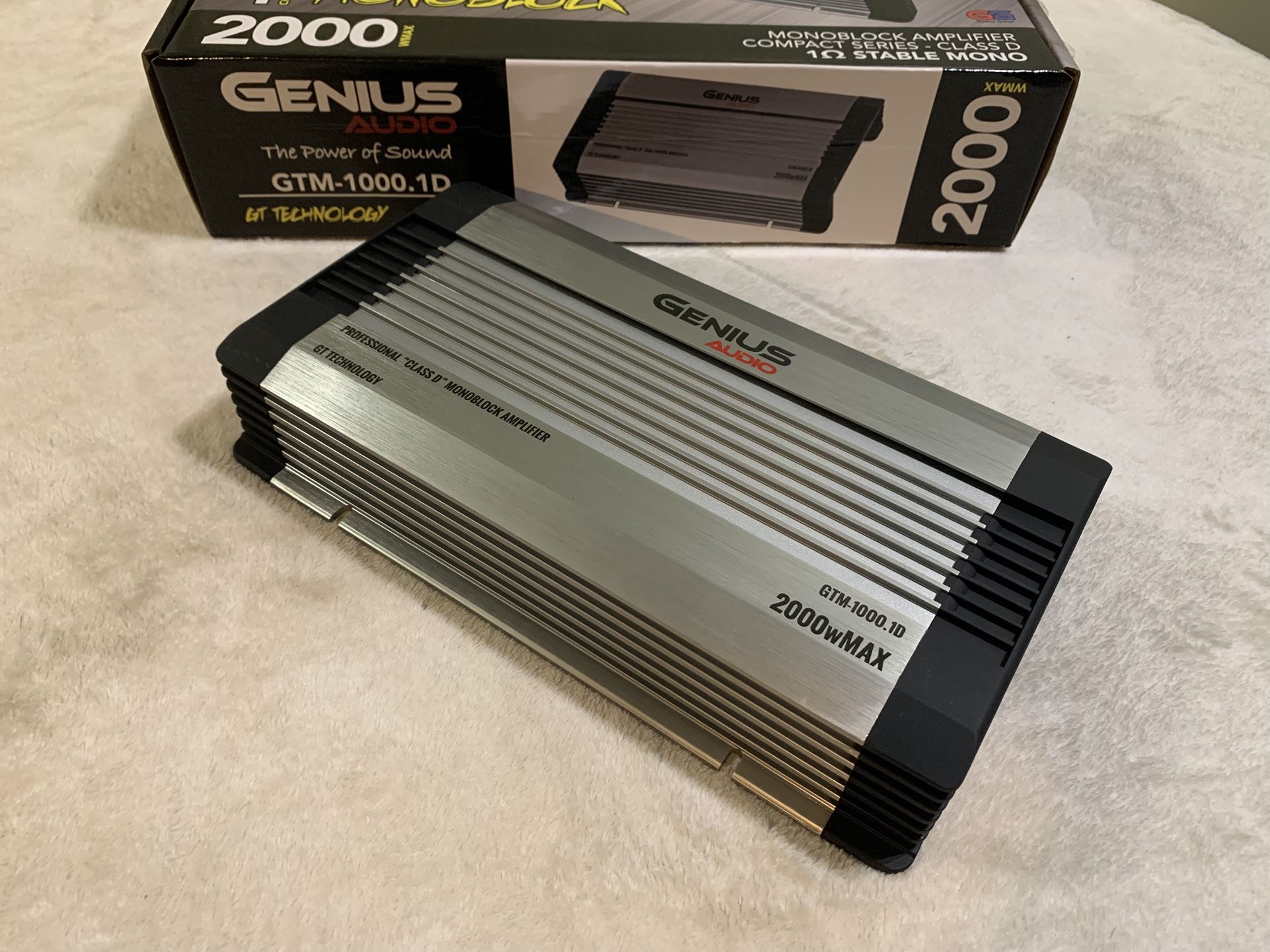 Brand New Genius Audio 2000w Max Power Bass Subwoofer Amplifier $220 Each