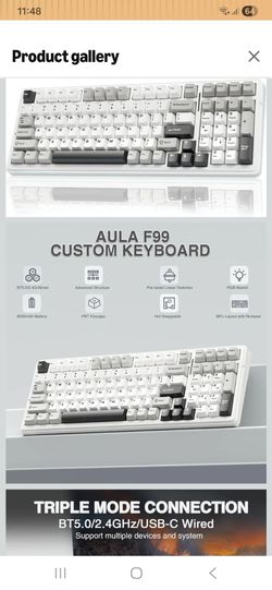 AULA F99 Wireless Mechanical Keyboard