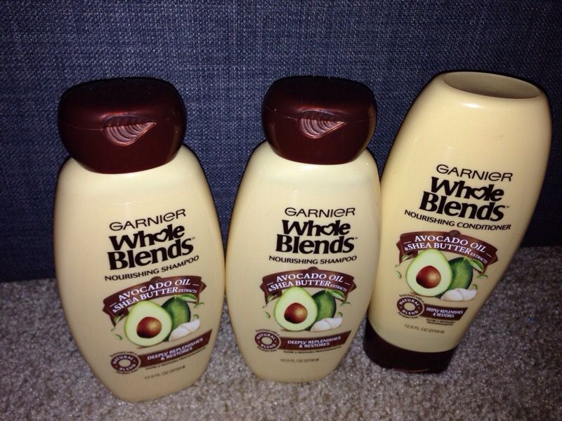 Sold 3 Bottles Garnier Whole blend nourishing Shampoo & Conditioner. Please See All The Pictures and Read the description.