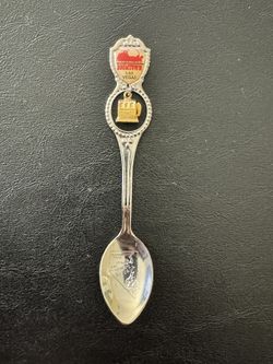 Vintage Boomtown Las Vegas Nevada Spoon Slot Machine Charm Rare!