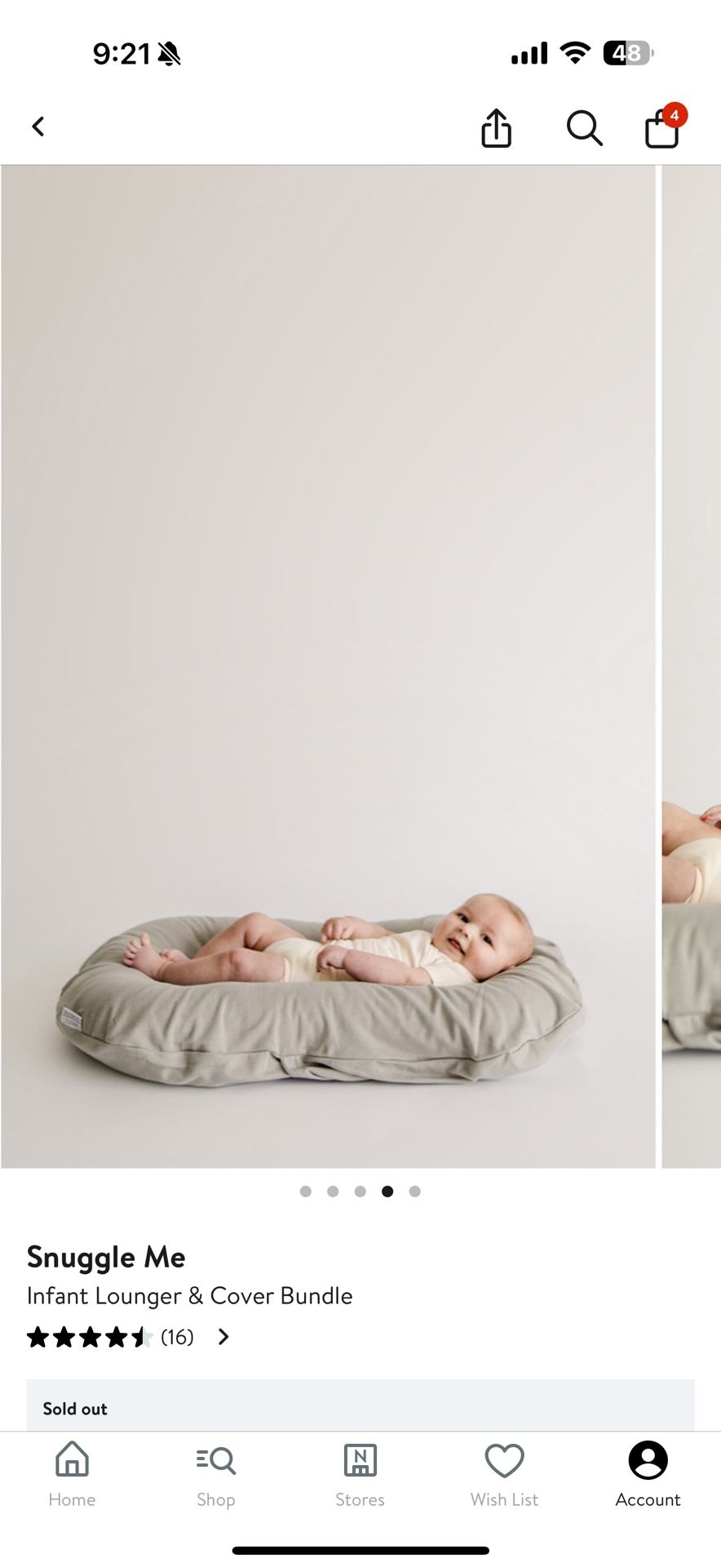 Snuggle Me Infant Lounger
