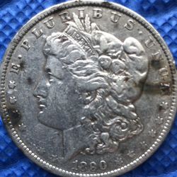 1890-P 90% Silver Morgan Dollar