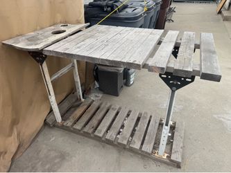 Large, Height Adjustable Potting/Work Table