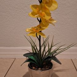 Yellow Phalaenopsis Artificial Orchid