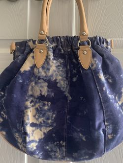 Tie dye Blue Large Purse Like New