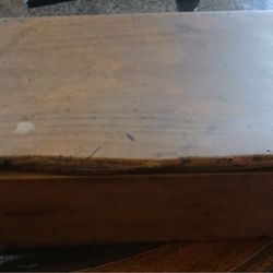 Antique Wooden Cash Box.