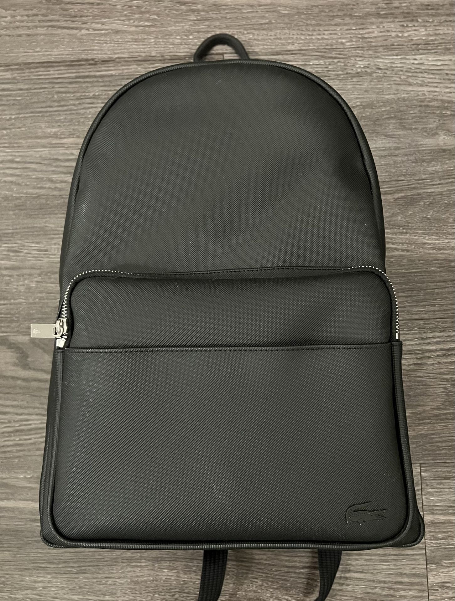 Lacoste Men's Classic Piqué Backpack coated designer black