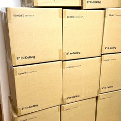 Sonos Sonance 8” In-Ceiling Speakers Each Case = 1PR Brand New Sealed Includes Warranty We Work With Builders, Contractors, Designers, Home Owners