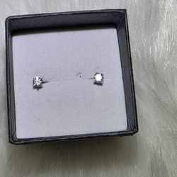 0.25 CTW Moissanite Stud Earrings – 925 Sterling Silver – Dainty Sparkle