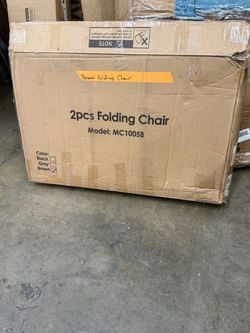 2-Pack Brown Folding Chairs