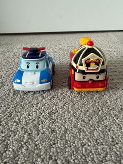2 Robocar Poli Transforming Robot Toys - Poli and Roy
