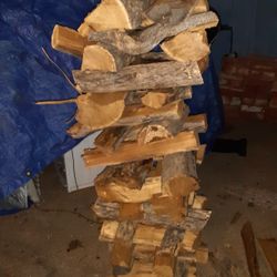 Seasoned fire wood stack