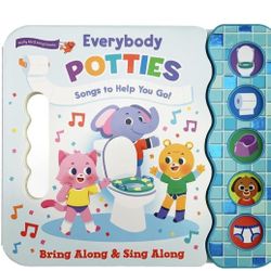 Everybody Potties - Songs To Help You Go! 5-Button Song Children's Board Book, Potty Training (Early Bird Song Books)