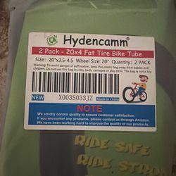 2PCS 20X4.0 Fat Bike Tube, 20X4.0 E-Bike