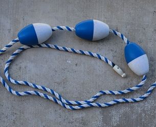 In Ground Safety Rope With 5x9 Floats 3/4 Rope 