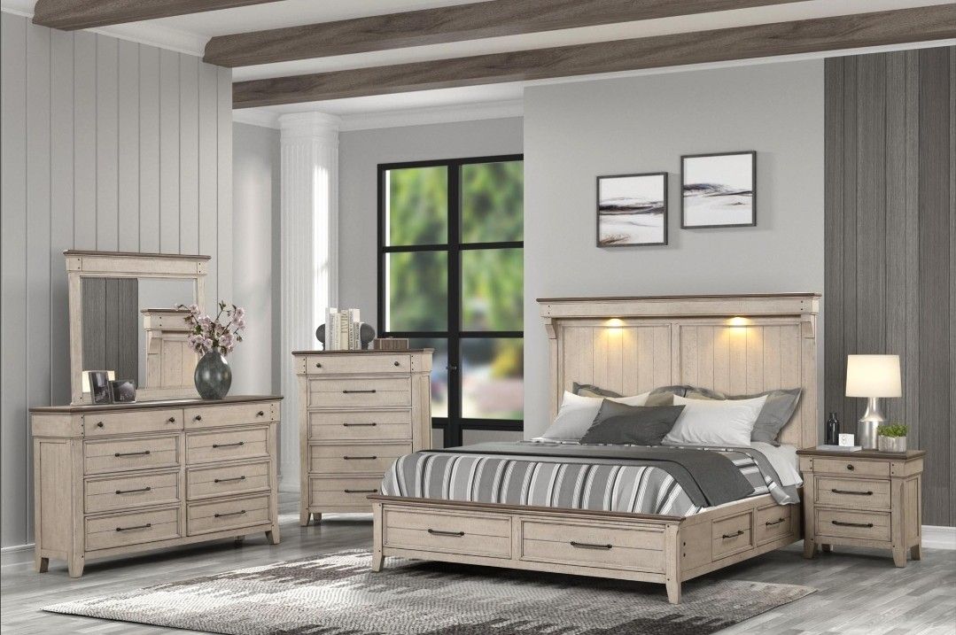 Brand New! 7pc King/Queen Bedroom Set 😍/ Take It home with Only$39down/ Hablamos Español Y Ofrecemos Financiamiento 🙋