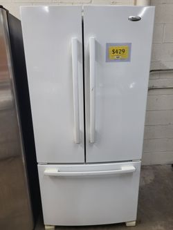 🌶Hot Summer Sale! Whirlpool 22 cu.ft. French Door Refrigerator-Warranty Included