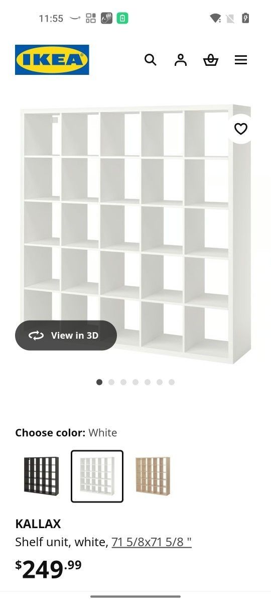 IKEA XXL size Shelving Or Can Be Used As A Room Divider  