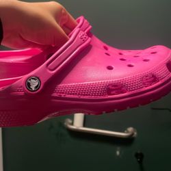 Pink Crocs 