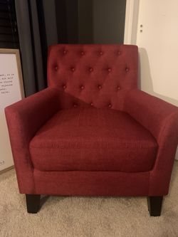 Red Tufted Chair