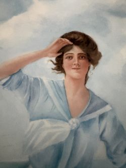 1906 Hand Painted Limoges Porcelain Oval