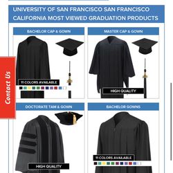 Masters Graduation Gown And Cap