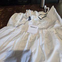 Size Large White Womens Summer Dress