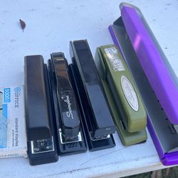 Staplers And Hole Puncher