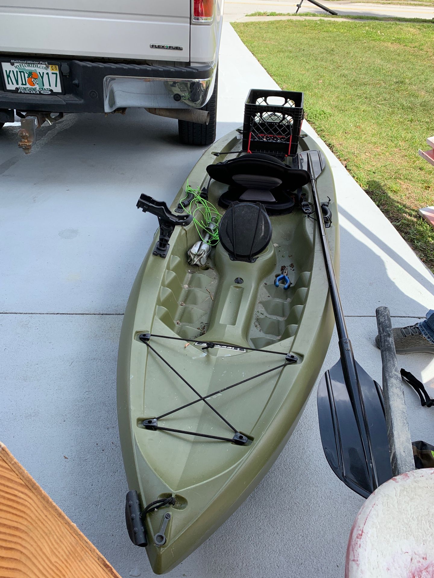 Lifetime tamarack angler 100 like new condition with anchor included !FIRM ON PRICE