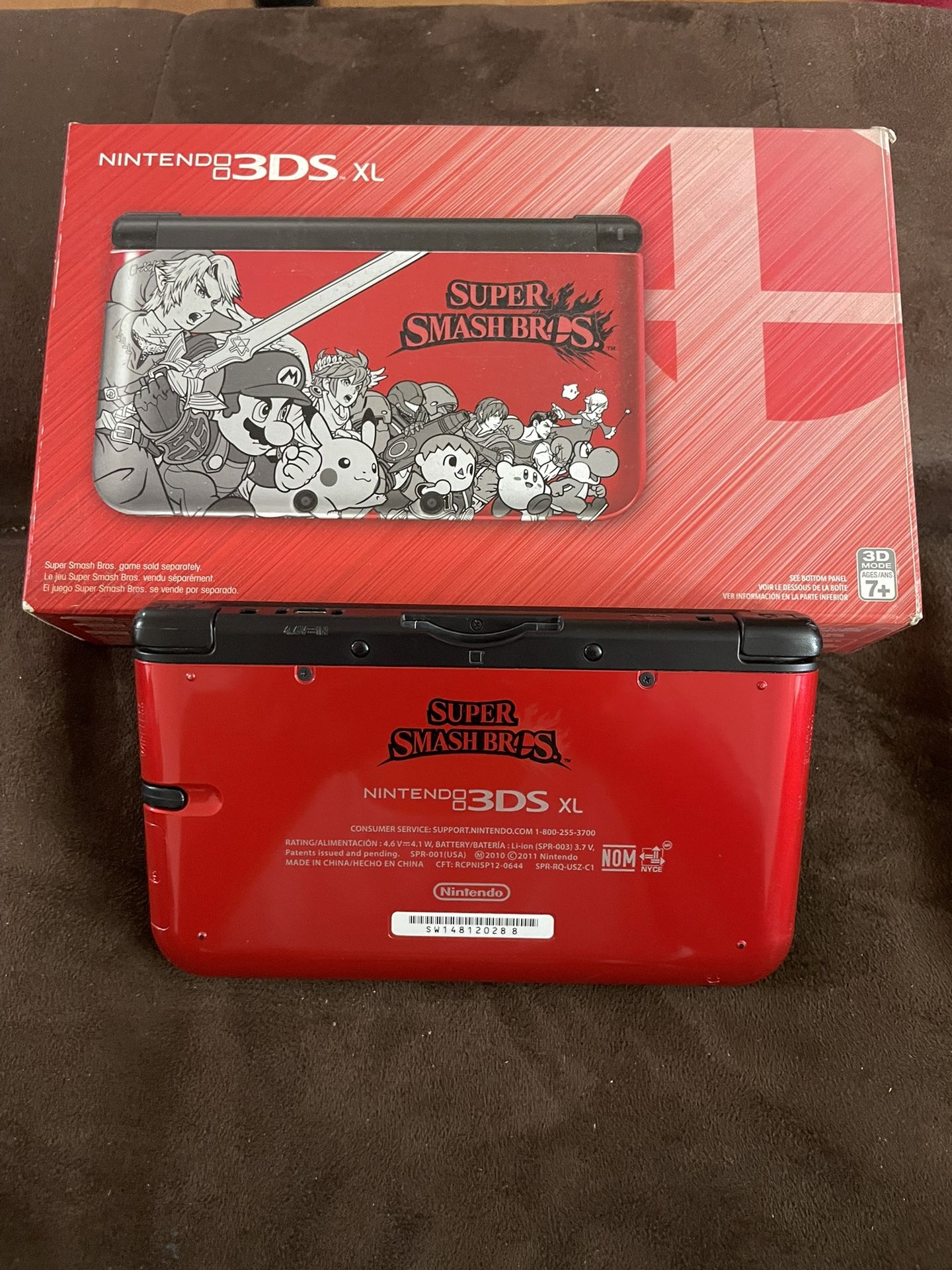 Nintendo 3ds Xl Super Smash Bros Red Edition