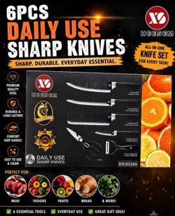 6PCS DAILY USE SHARP KNIVES
