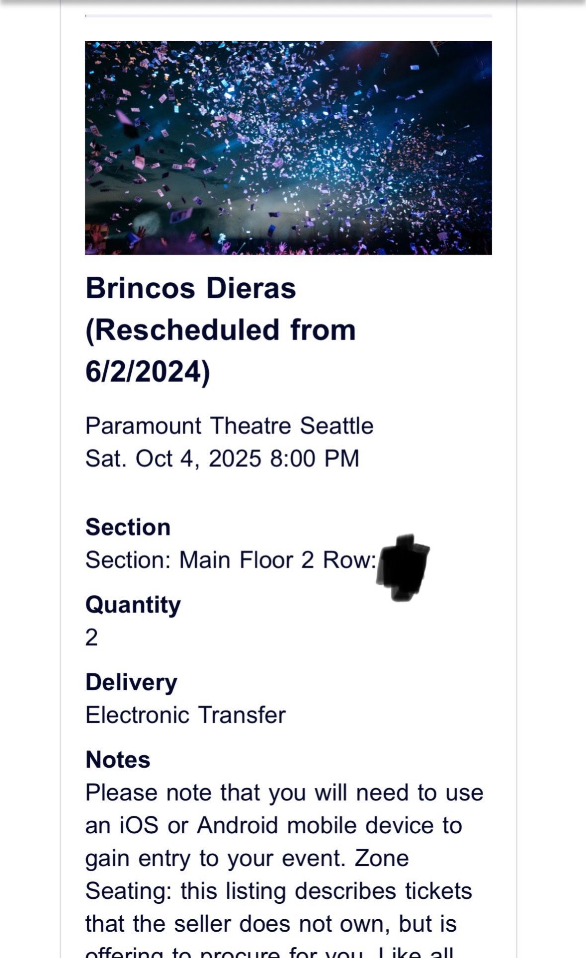 Tickets Para Brincos Dieras 