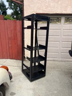 42U Open Frame Server / AV Rack – 6ft Tall with Shelves