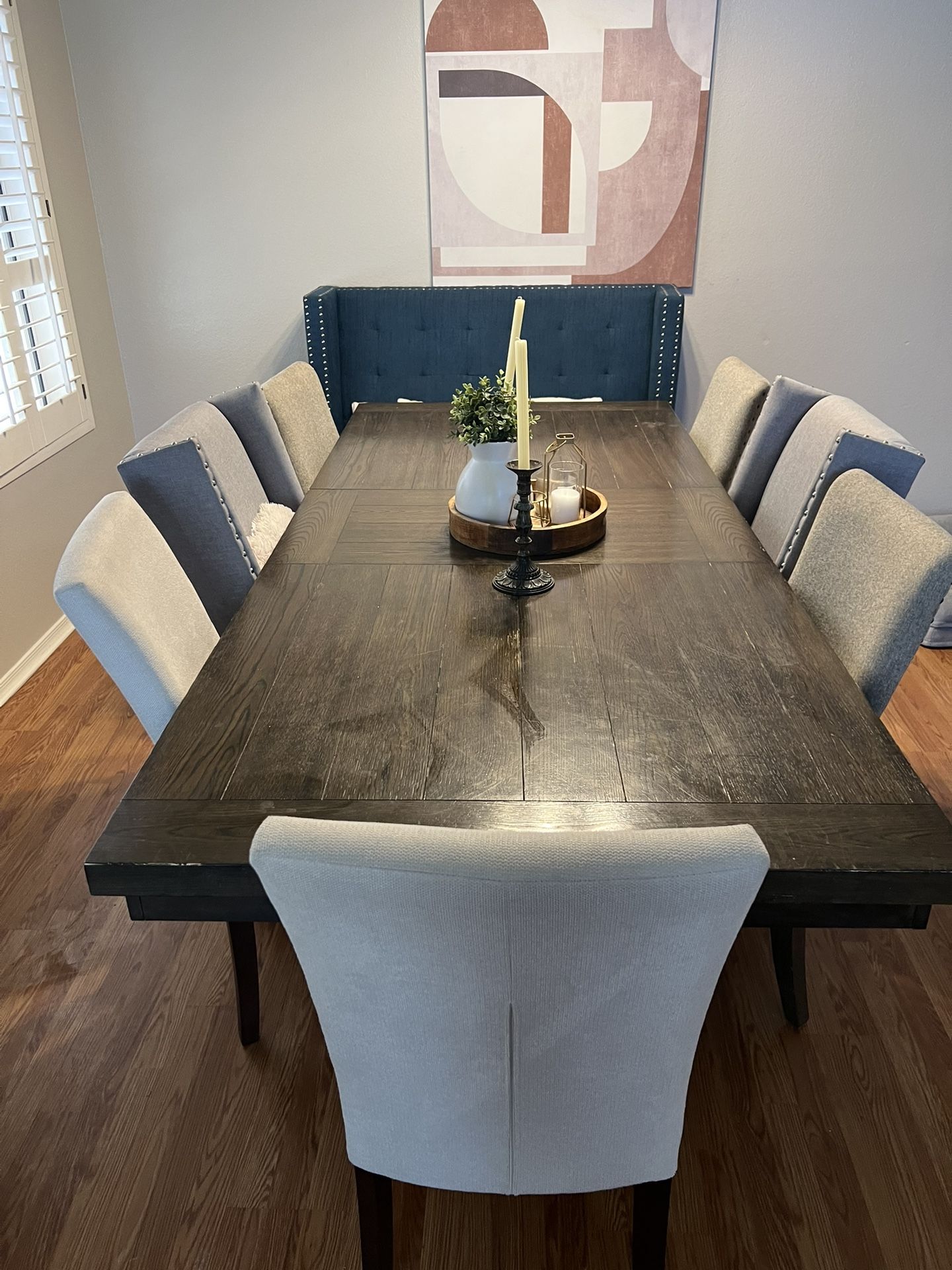 Dining Table With Chairs 9 Pieces