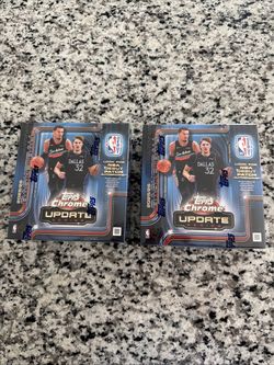 2025-26 NBA Topps Chrome Update Basketball Mega Box Sealed Lot of 2