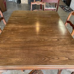 Antique Dining Table & Chairs