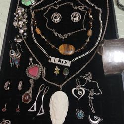 Huge Silver Jewelry Lot 
