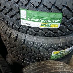 4 New Tires Installed/ 4 Llantas Nuevas Instaladas 285/70/17 TBB Tires 
