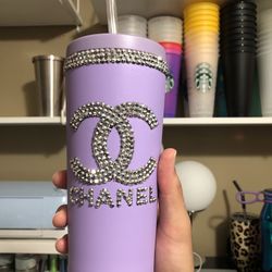 New Lilac Rhinestoned Cup